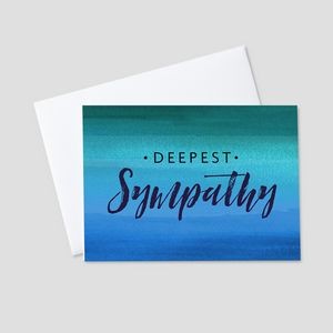 Deepest Colors Sympathy Greeting Card