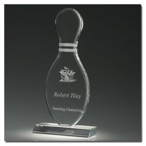 Acrylic Bowling Pin Award (10")