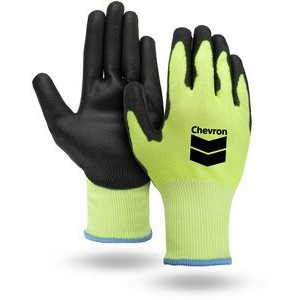 Hi-Viz Cut Resistant A4 Palm Dipped Gloves
