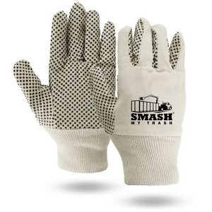 Canvas Gloves w/Grip Dots on Palm
