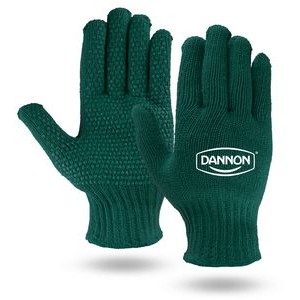 Green Knit Freezer Gloves