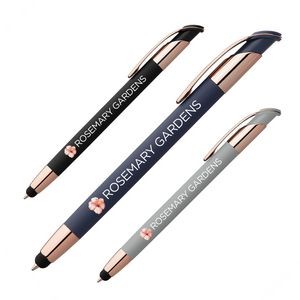 Veneto Softy Rose Gold Pen with Stylus - ColorJet