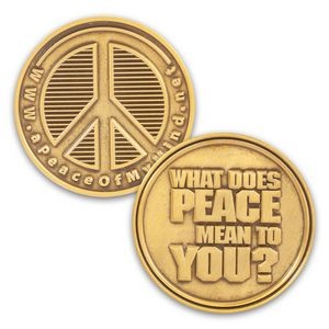 2.75" No Color Fill Brass Challenge Coins