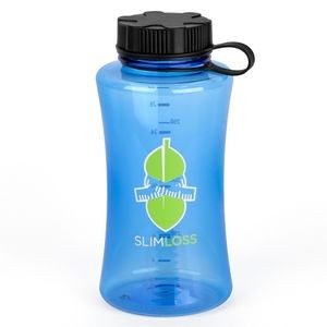 34 oz. Cincher Plastic Sports Bottle w/ 2 Color Imprint