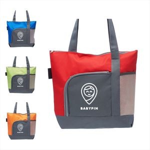 PIONEER Two-tone Tote Bags w/ 1 Color Imprint