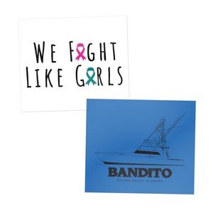 6" x 7" Rectangle Water-resistant Stickers