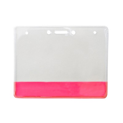 3" x 4" (H) Vinyl Holder With Translucent Colored Bar