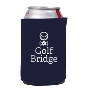 Neoprene Collapsible Can Cooler w/ 1 Color Imprint