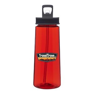 22 oz. Jog Sports Water Bottles with Straw Full Color Imprint