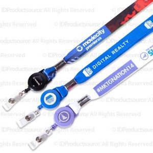 1" Dye Sublimated Badge Reel Combos