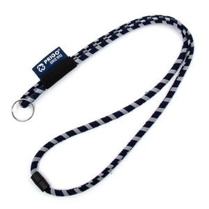 0.31" High-Elastic Cotton/Polyester Blend Woven Lanyards