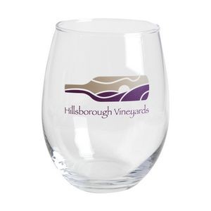 15 oz. Imported Stemless Wine Glasses w/ 2 Color Imprint