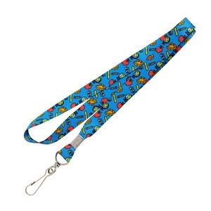 3/4" School is Fun Dye Sublimated Predesigned Lanyard