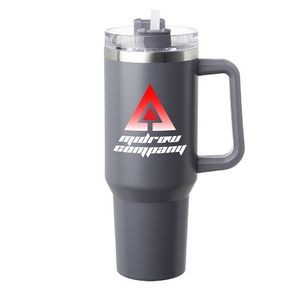 40 oz. Pinnacle Stainless Steel Travel Mugs with Handle (Full color )