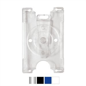 Semi Rigid Convertible Card Holder with Rotating Clip