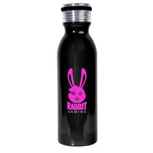 20 oz. The Retro Stainless Steel Water Bottles 2 Color Imp.