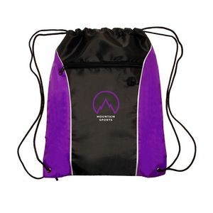 COLOR FLASH Drawstring Backpacks w/ 2 Colour Imprint