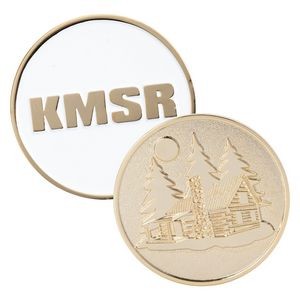 2" 4 Colors on 1 Side Brass Challenge Coins