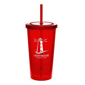 20 oz. Classic Double Wall Acrylic Tumblers 1 Color Imprint