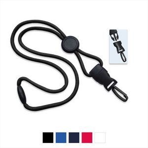 1/4" Lanyard with Round Slider, DTACH Plastic Swivel Hook