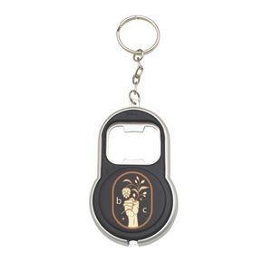 2 Color LED Key Chain with Bottle Openers