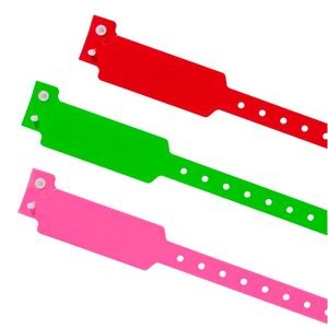Stock Wide Face Plastic Wristband