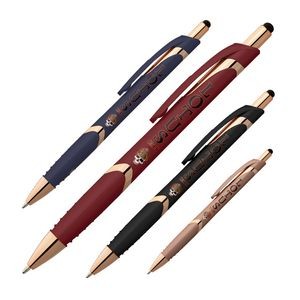 Gemini Softy Rose Gold Pen with Stylus - Colorjet