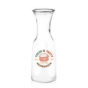64 oz. 34 oz. Clear Glass Carafe (Full color )