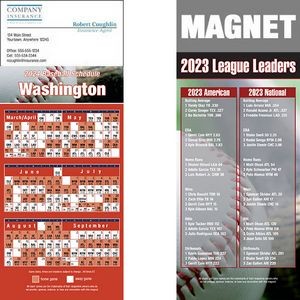 Washington Pro Baseball Schedule Magnet (3 1/2"x8 1/2")
