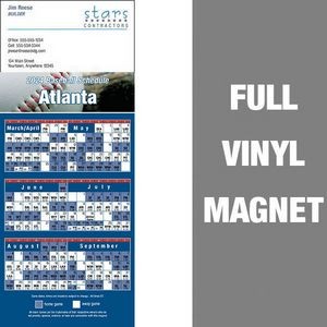 Atlanta Pro Baseball Schedule Vinyl Magnet (3 1/2"x8 1/2")