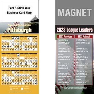 Peel and Stick Pittsburgh Pro Baseball Schedule Magnet (3 1/2"x8 1/2")