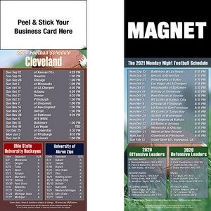 Cleveland Pro Football Schedule Peel & Stick Magnet (3 1/2"x8 1/2")