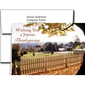 Thanksgiving Greeting Cards w/Imprinted Envelopes