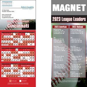 Cincinnati Pro Baseball Schedule Magnet (3 1/2