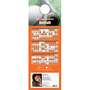 Detroit Pro Baseball Schedule Door Hanger (4"x11")
