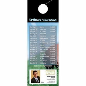 Carolina Pro Football Schedule Door Hanger (4"x11")
