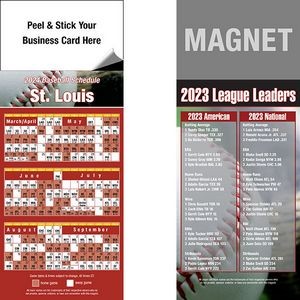 Peel and Stick St. Louis Pro Baseball Schedule Magnet (3 1/2"x8 1/2")