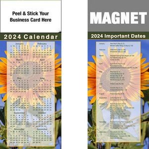 Peel & Stick Full Color Calendar Magnet (3 1/2"x8 1/2")