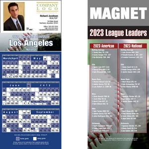 Los Angeles (National) Pro Baseball Schedule Magnet (3 1/2"x8 1/2")