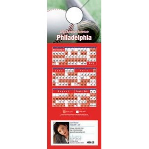 Philadelphia Pro Baseball Schedule Door Hanger (4"x11")
