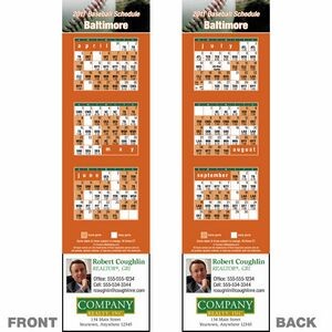 Baltimore Pro Baseball Schedule Bookmark (2
