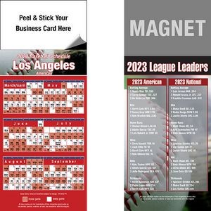 Peel & Stick Los Angeles (AL) Pro Baseball Schedule Magnet (3 1/2"x8 1/2")