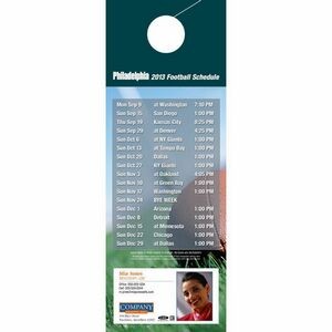 Philadelphia Pro Football Schedule Door Hanger (4"x11")