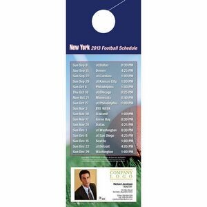 New York Pro Football Schedule Door Hanger (4"x11")