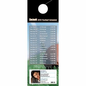 Cincinnati Pro Football Schedule Door Hanger (4"x11")