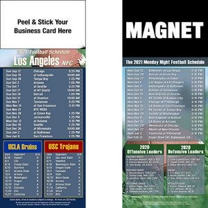 Los Angeles Pro Football Schedule Peel & Stick Magnet (3 1/2"x8 1/2")
