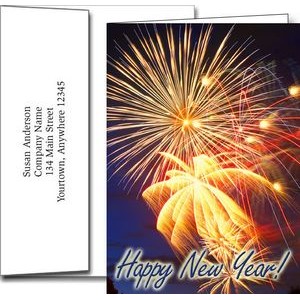 New Year Greeting Cards w/Imprinted Envelopes (5"x7")