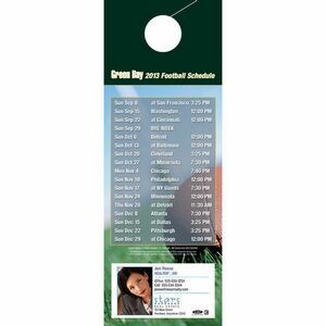 Green Bay Pro Football Schedule Door Hanger (4"x11")