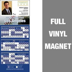 Los Angeles (National) Pro Baseball Schedule Vinyl Magnet (3 1/2"x8 1/2")