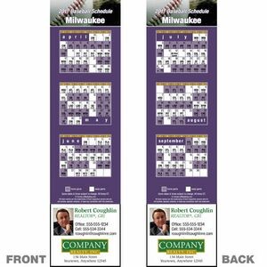 Milwaukee Pro Baseball Schedule Bookmark (2